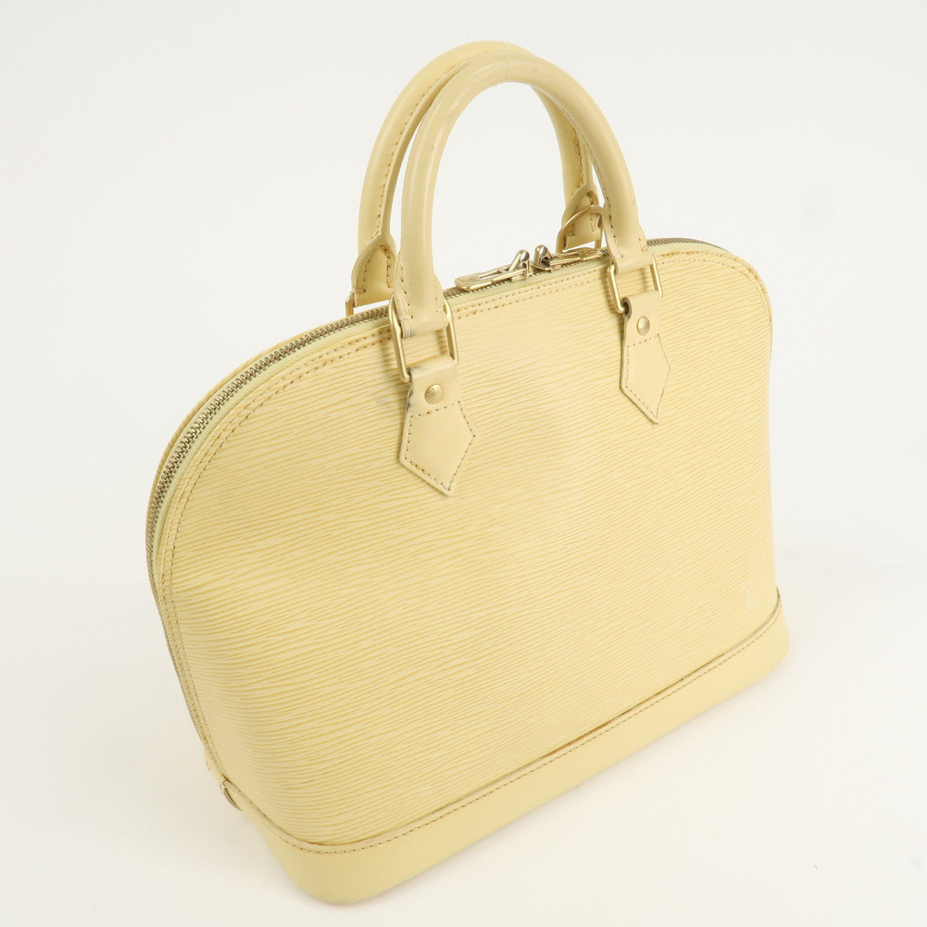 Louis Vuitton Epi Leather Alma Hand Bag Vanilla M5214A d