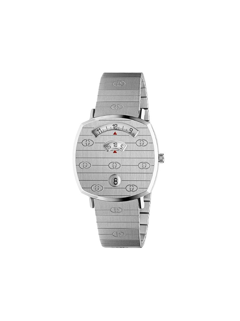 Gucci - Grip 35mm watch - unisex - stainless steel - One Size - SILVER