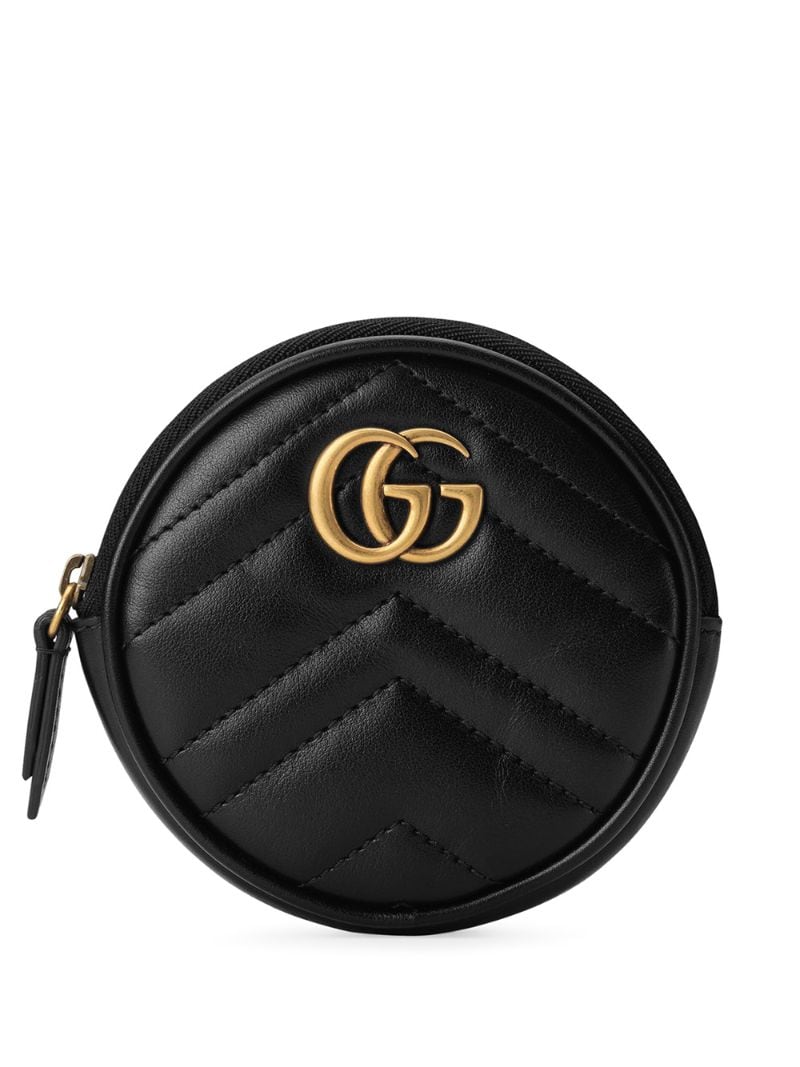 Gucci - GG Marmont coin purse - women - Leather/Microfibre - One Size - Black