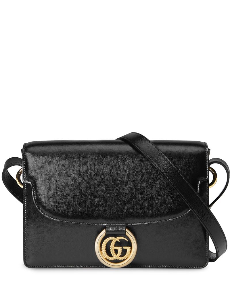 Gucci - GG ring shoulder bag - women - Leather/Viscose/metal - One Size - Black