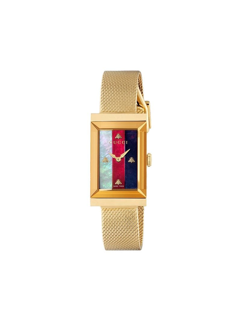 Gucci - G-Frame watch - women - Mother of Pearl/stainless steel - One Size - GOLD