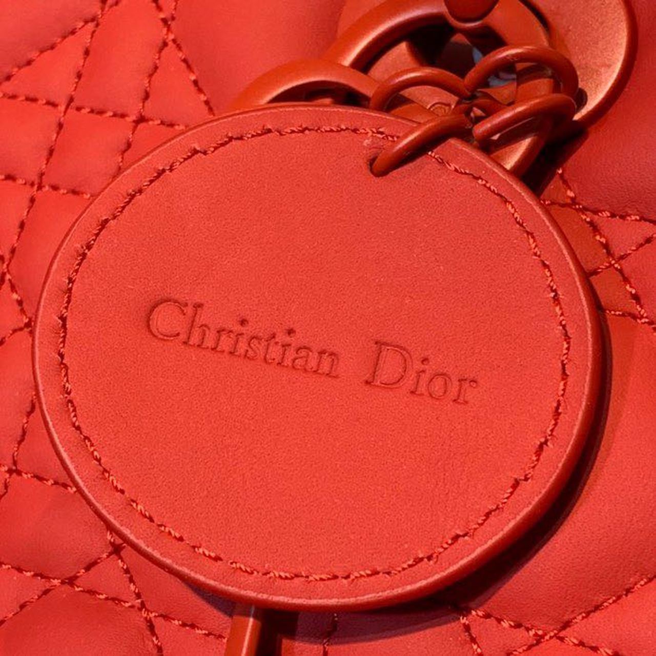 Top Quality MeTop Qualityum Lady Bag Matte Hardware Red Ultramatte For Women 9.5in/24cm CD