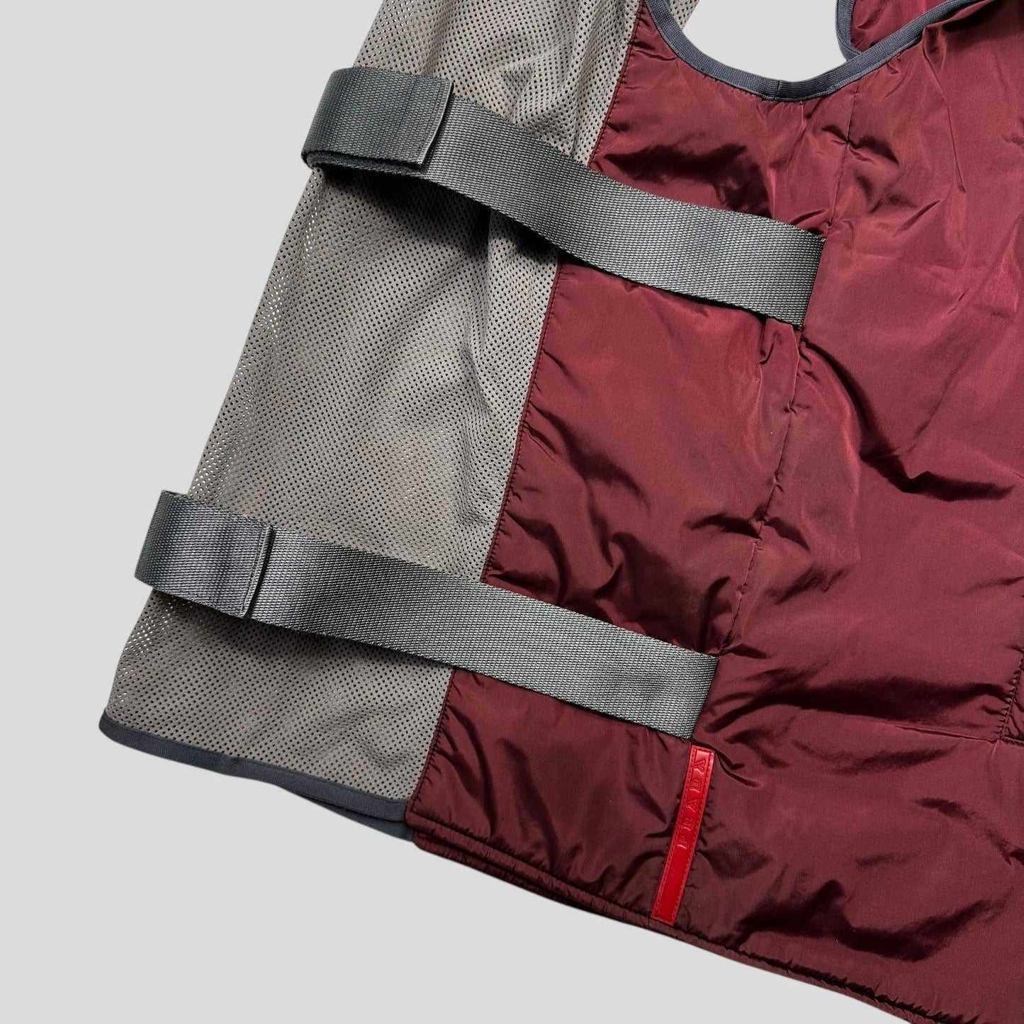 Prada Sport 1999 Nylon Bondage Mesh Padded Gilet - IT48 (S/M)