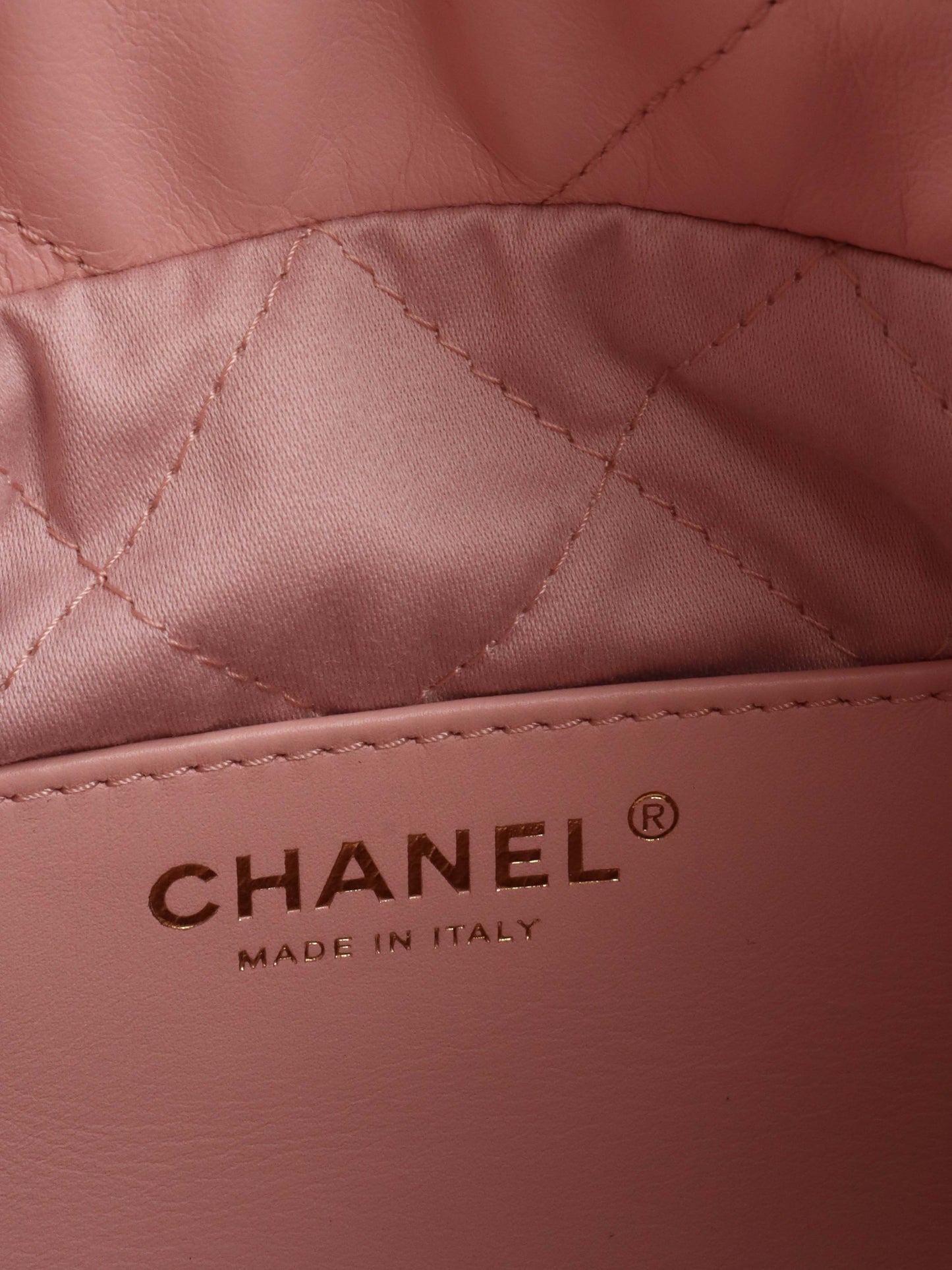 CHANEL 22 Mini Light Pink Handbag.