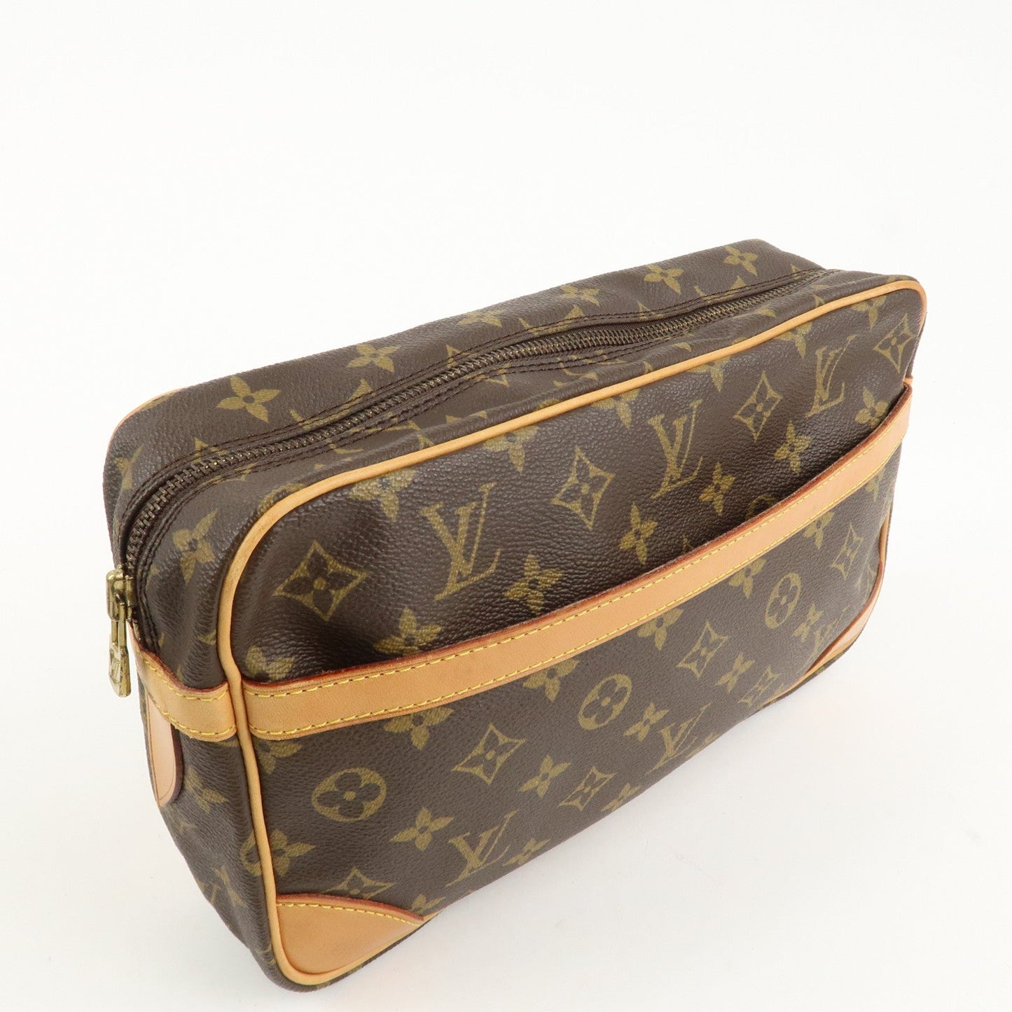 Louis Vuitton Monogram Compiegne 28 Pouch Clutch Bag Brown M51845 d