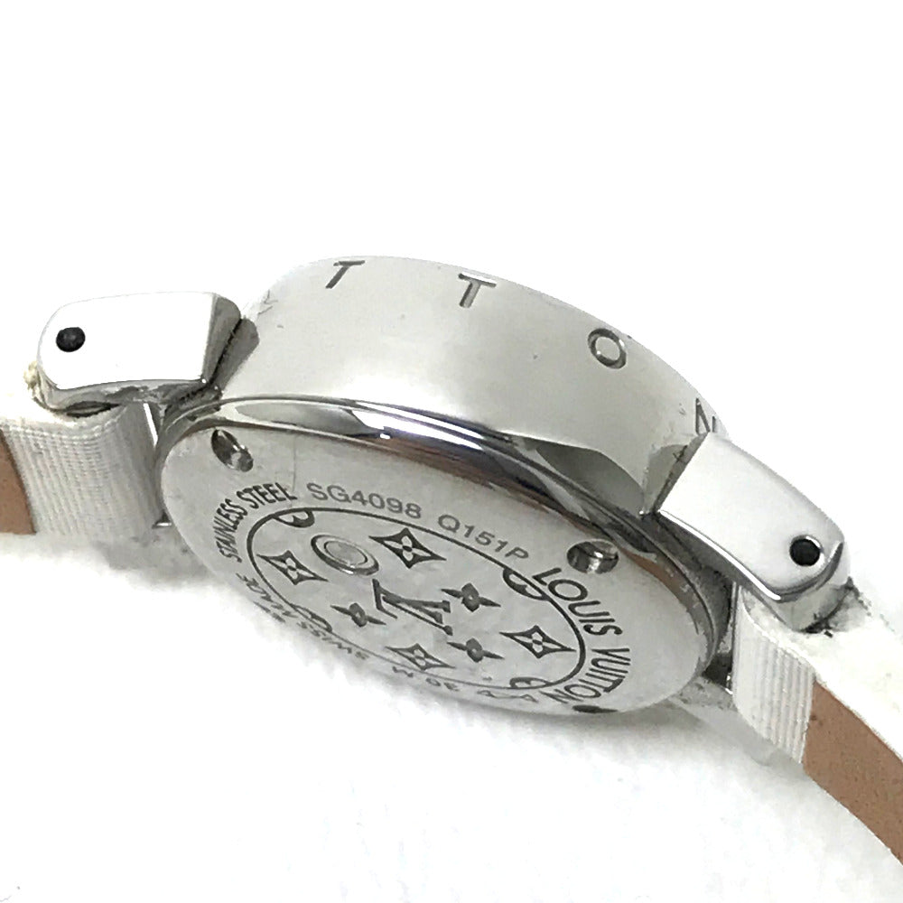 LOUIS VUITTON Watches Quartz Q151P Stainless Steel Pink type Rug diamond Tambour Viju pink dial Women
