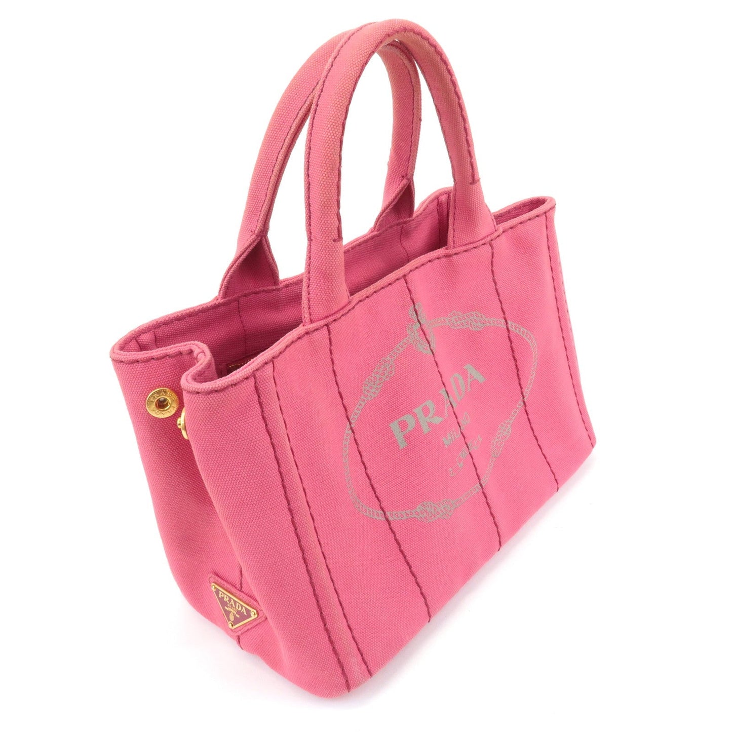 PRADA Canapa Mini Canvas 2Way Hand Bag Shoulder Bag Pink 1BG439 d