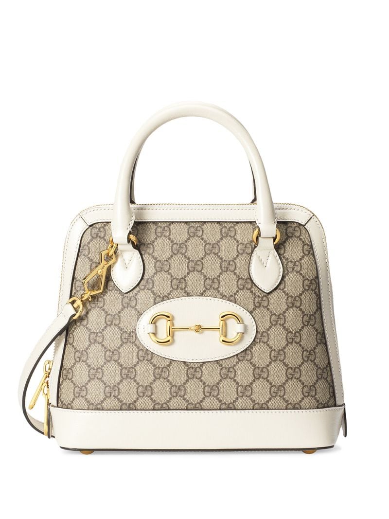 Gucci - Gucci 1955 Horsebit tote - women - Cotton/Leather/Canvas/Cotton - One Size - White