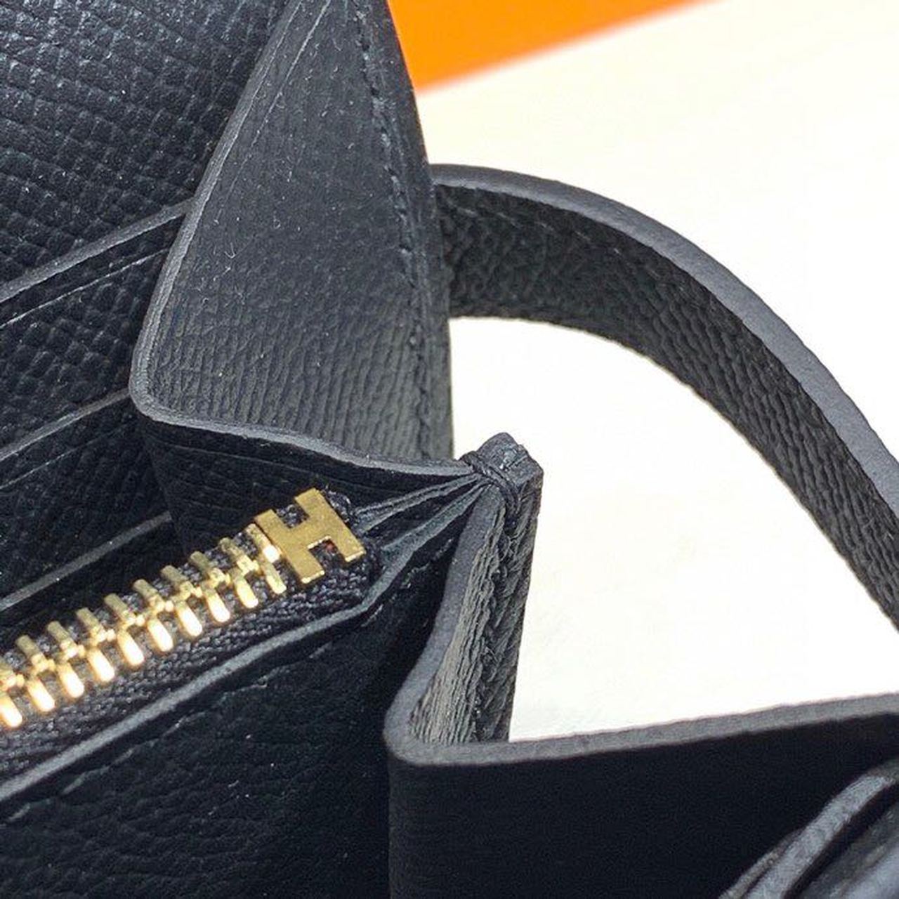 Top Quality Kelly Wallet To Go Woc Black With Gold Toned Hardware Bag For Women 8.2in/21cm