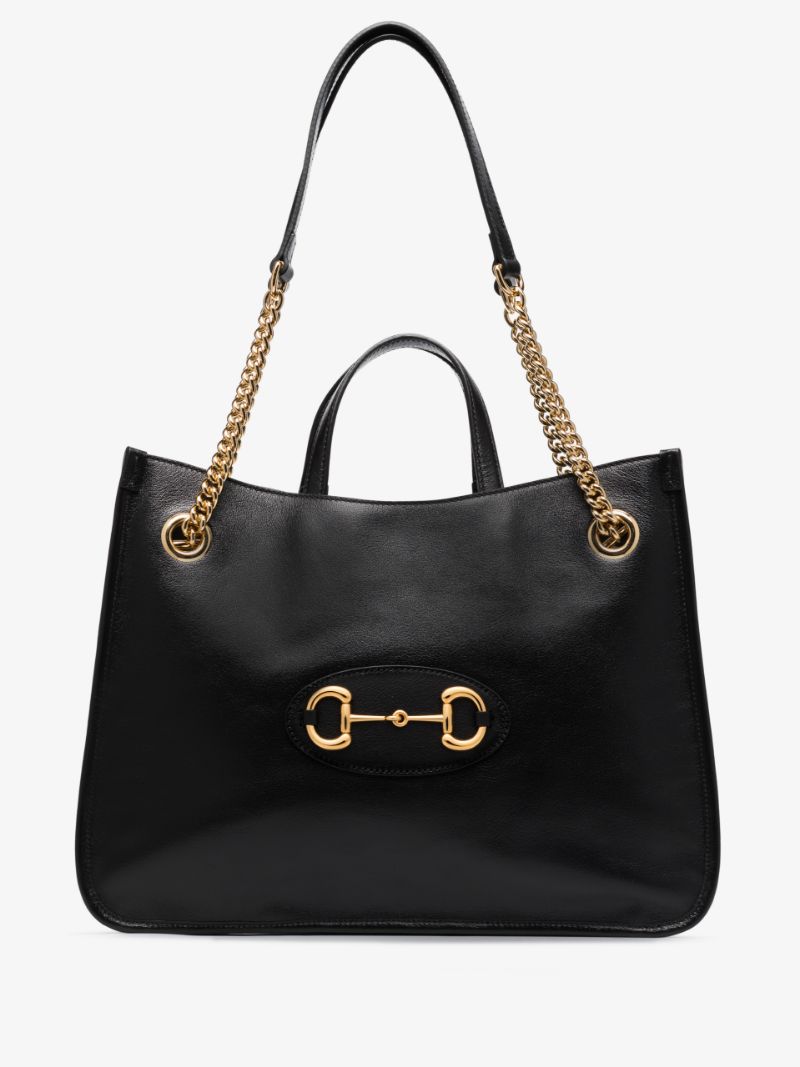 Gucci - 1955 horsebit tote bag - women - Leather - One Size - Black