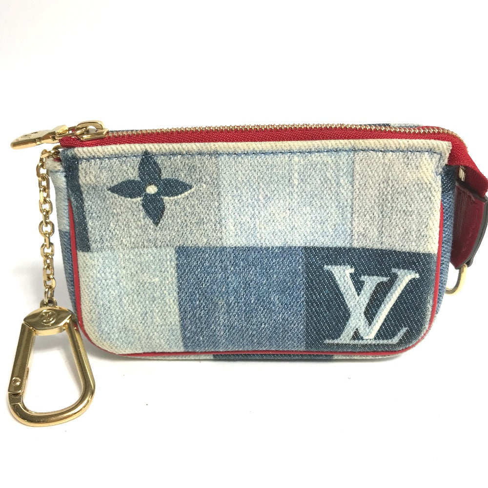 LOUIS VUITTON Coin case M68760 denim blue Monogram denim Micro pochette Accessoires Women d