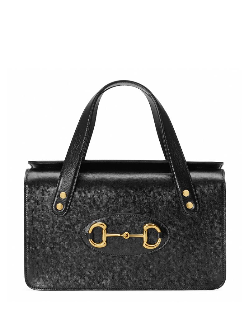 Gucci - 1955 horsebit detail tote - women - Cotton/Linen/Flax/Leather - One Size - Black