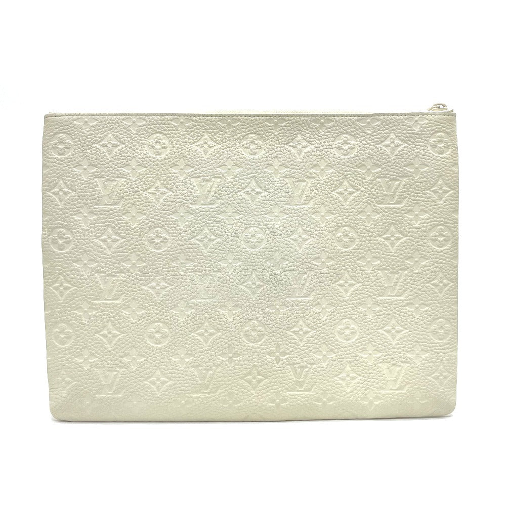 LOUIS VUITTON Clutch bag M67462 Taurillon Clemence white Taurillon Clemence Monogram Pochette A4 mens d