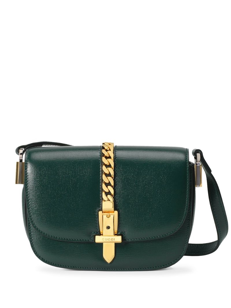 Gucci - mini Sylvie 1969 shoulder bag - women - Leather/Gold Plated Metal - One Size - Green