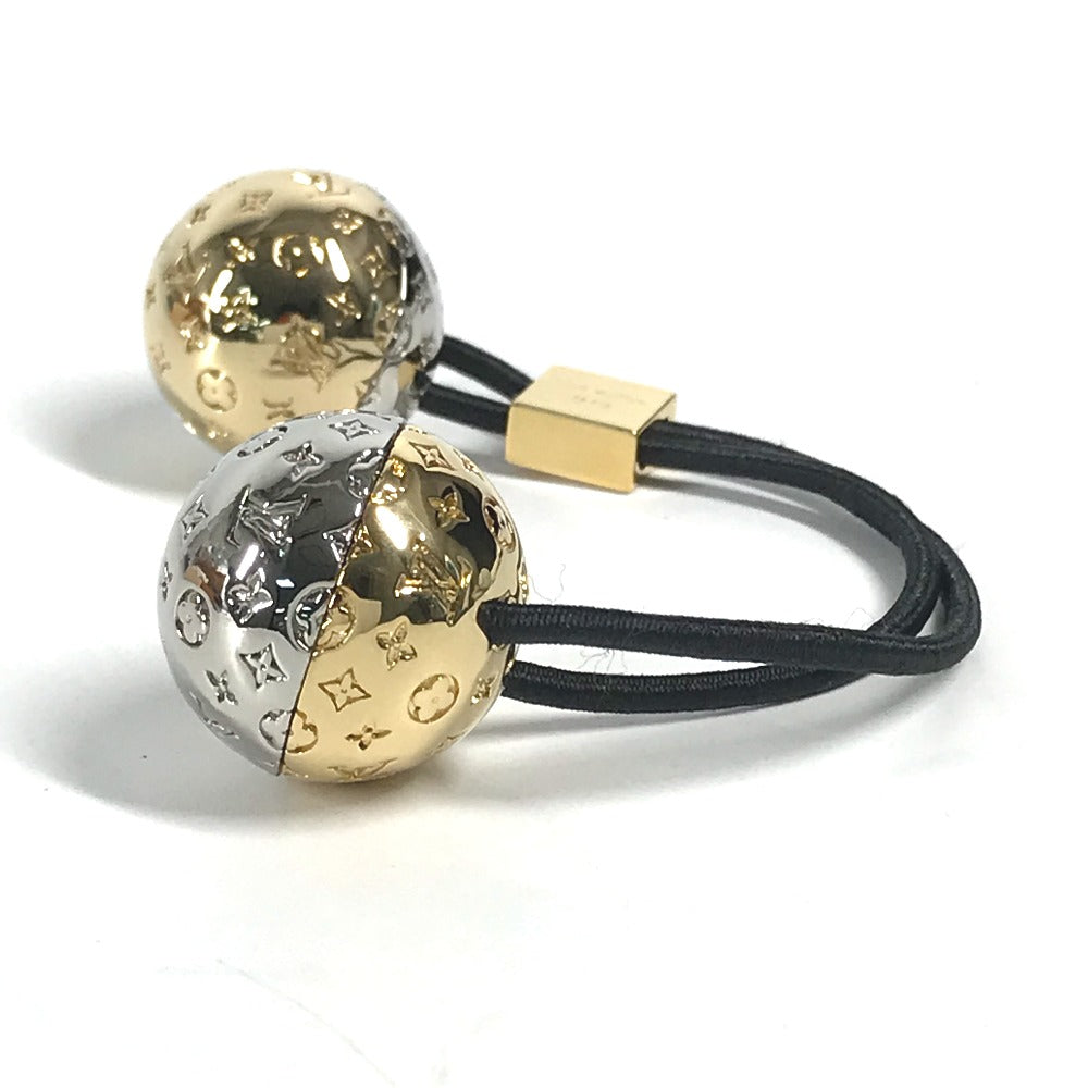 LOUIS VUITTON Hair rubber M80266 metal gold Scrunchie Nanogram Planet LV