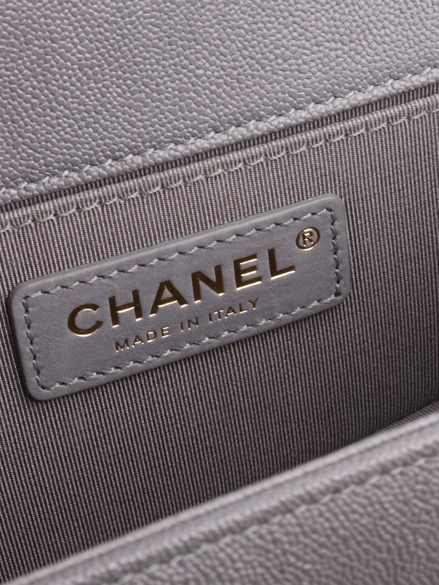 Chanel Small Caviar Grey Boy Bag LGHW