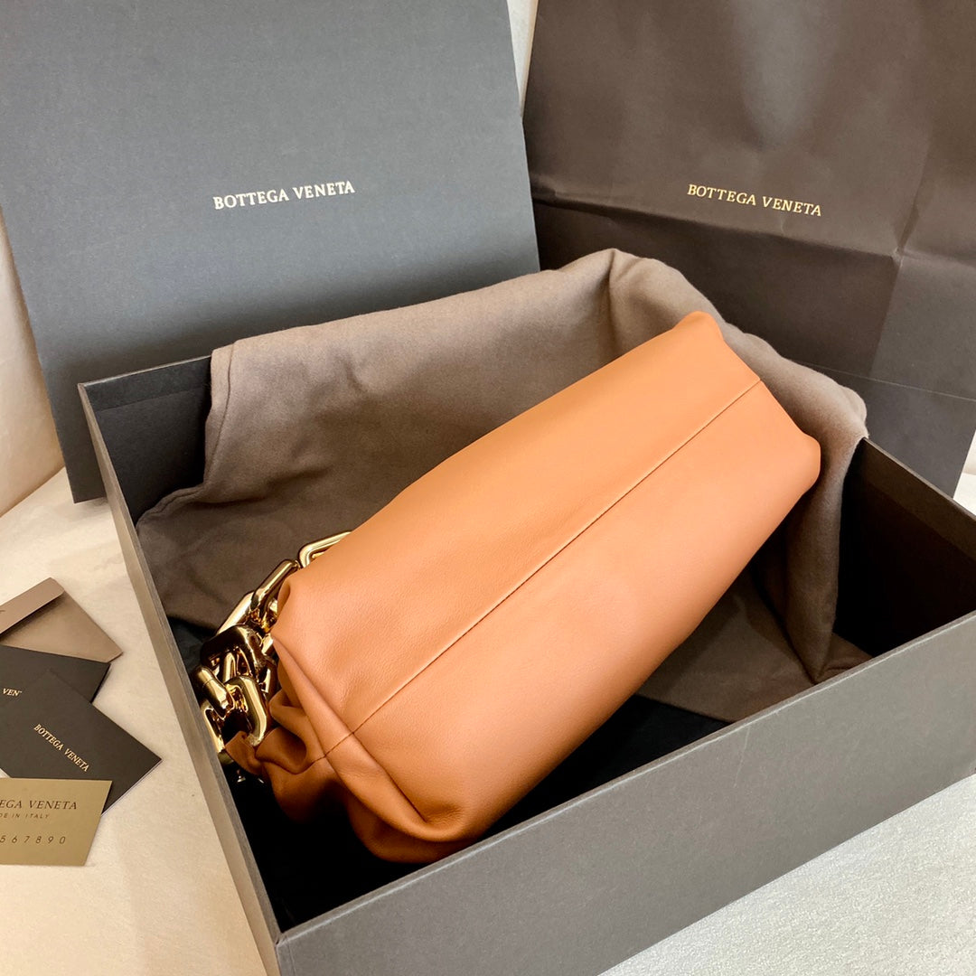 Top Quality Chain Pouch Light Orange, For Women, Women’s Bags 12.2in/31cm