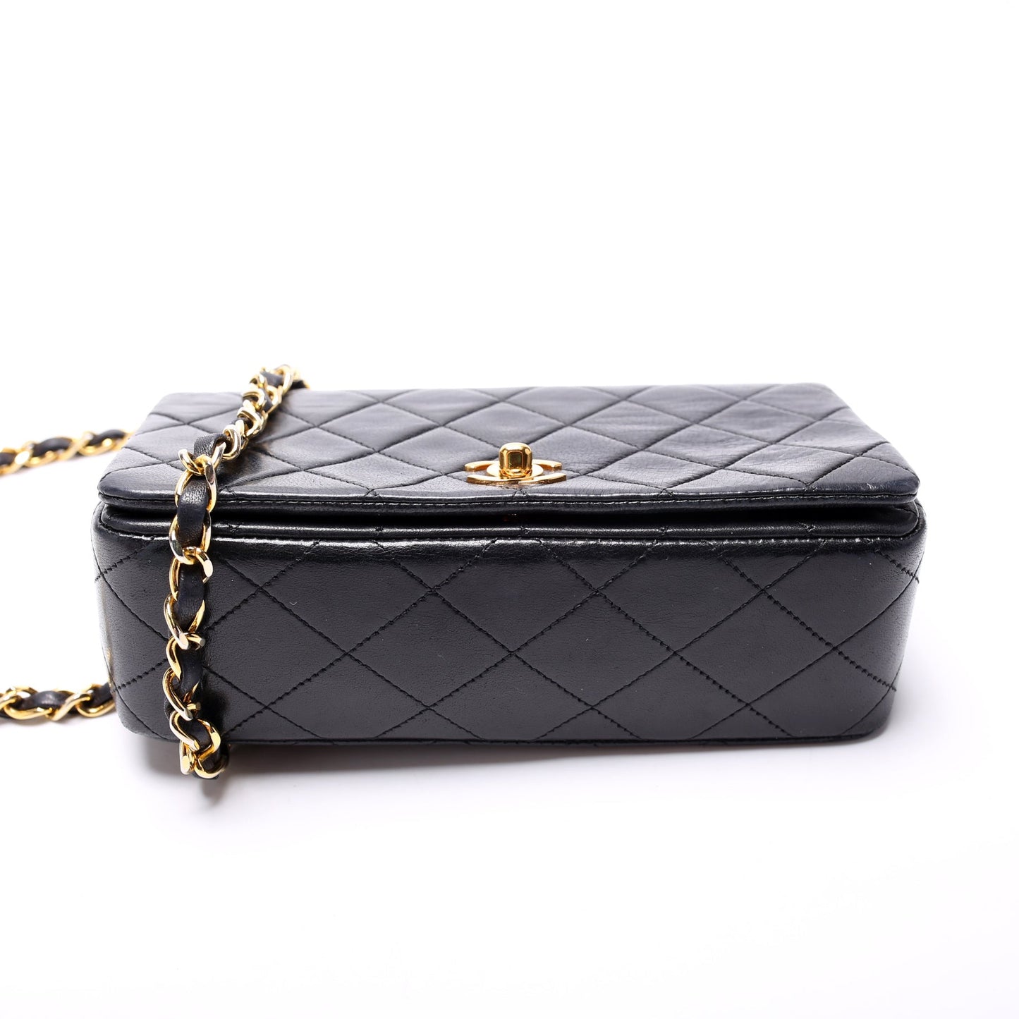 Chanel CC Full Flap Mini Quilted Lambskin Bag