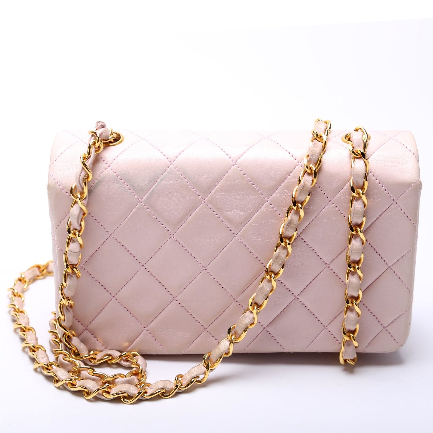 Chanel CC Full Flap Mini Quilted Lambskin Bag
