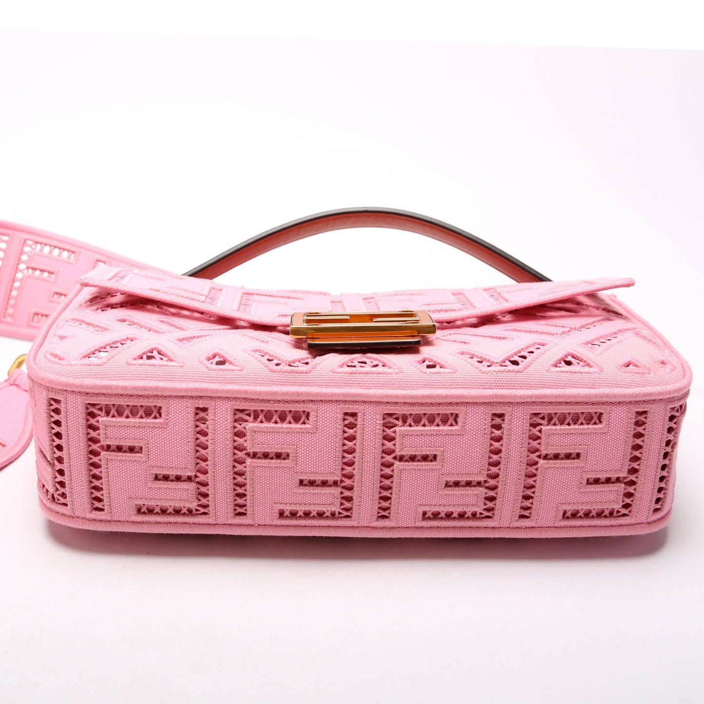 Fendi Baguette Ajour Embroidered FF 8BR006 Bag