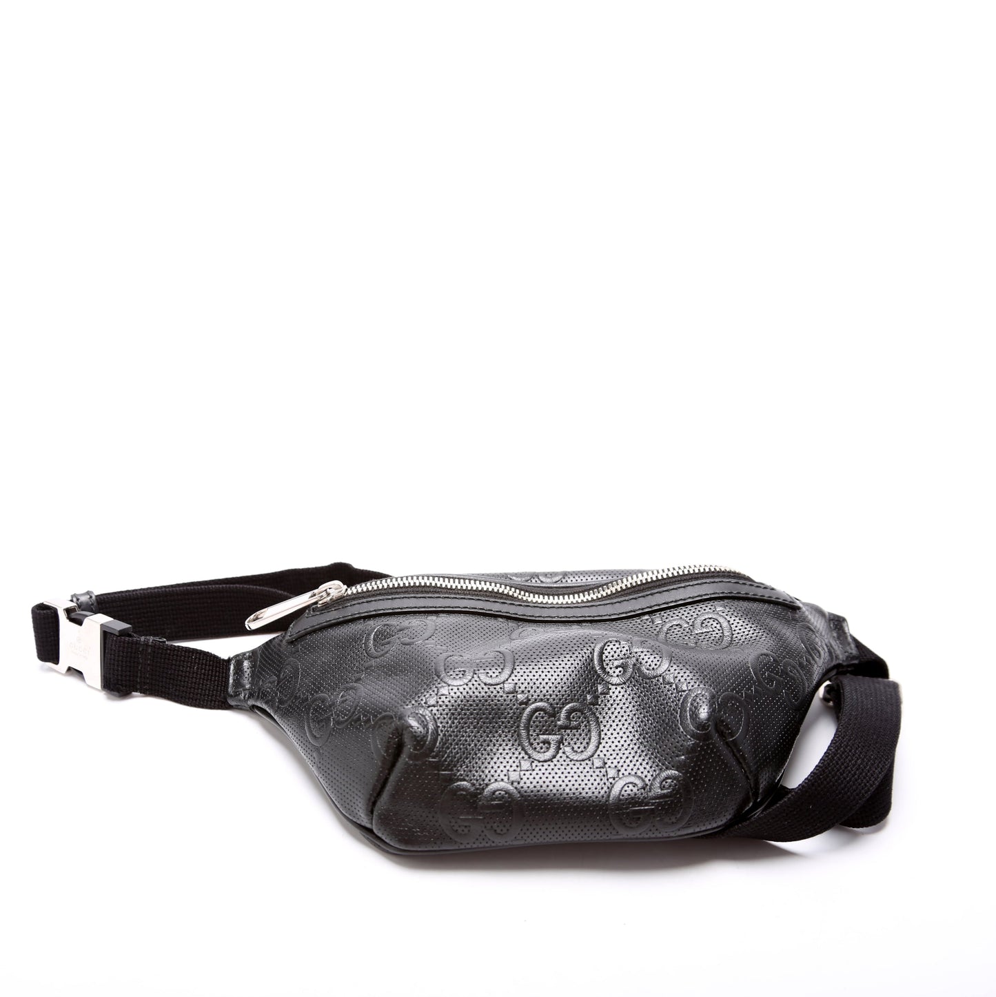 Gucci GG Embossed Belt 658582 Black Bag