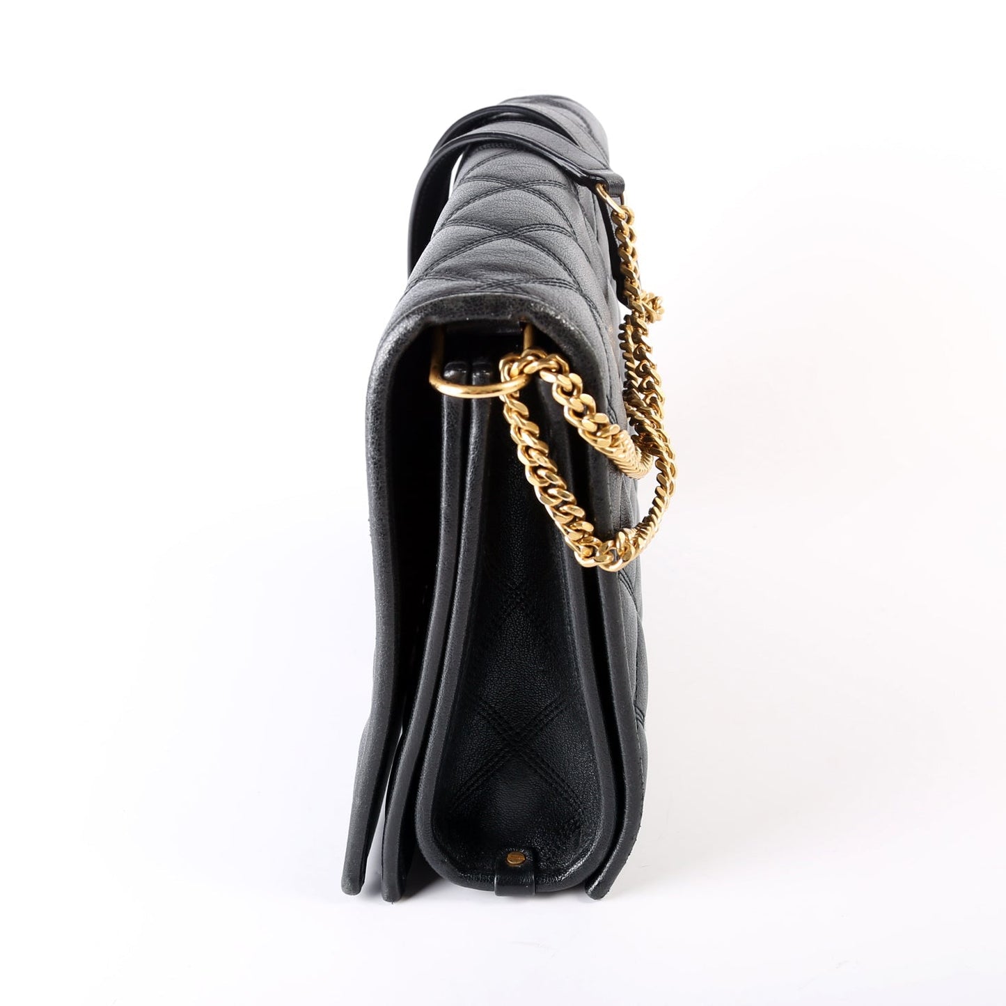 Saint Laurent 579607 Becky Shoulder Quilted Lambskin Large Bag