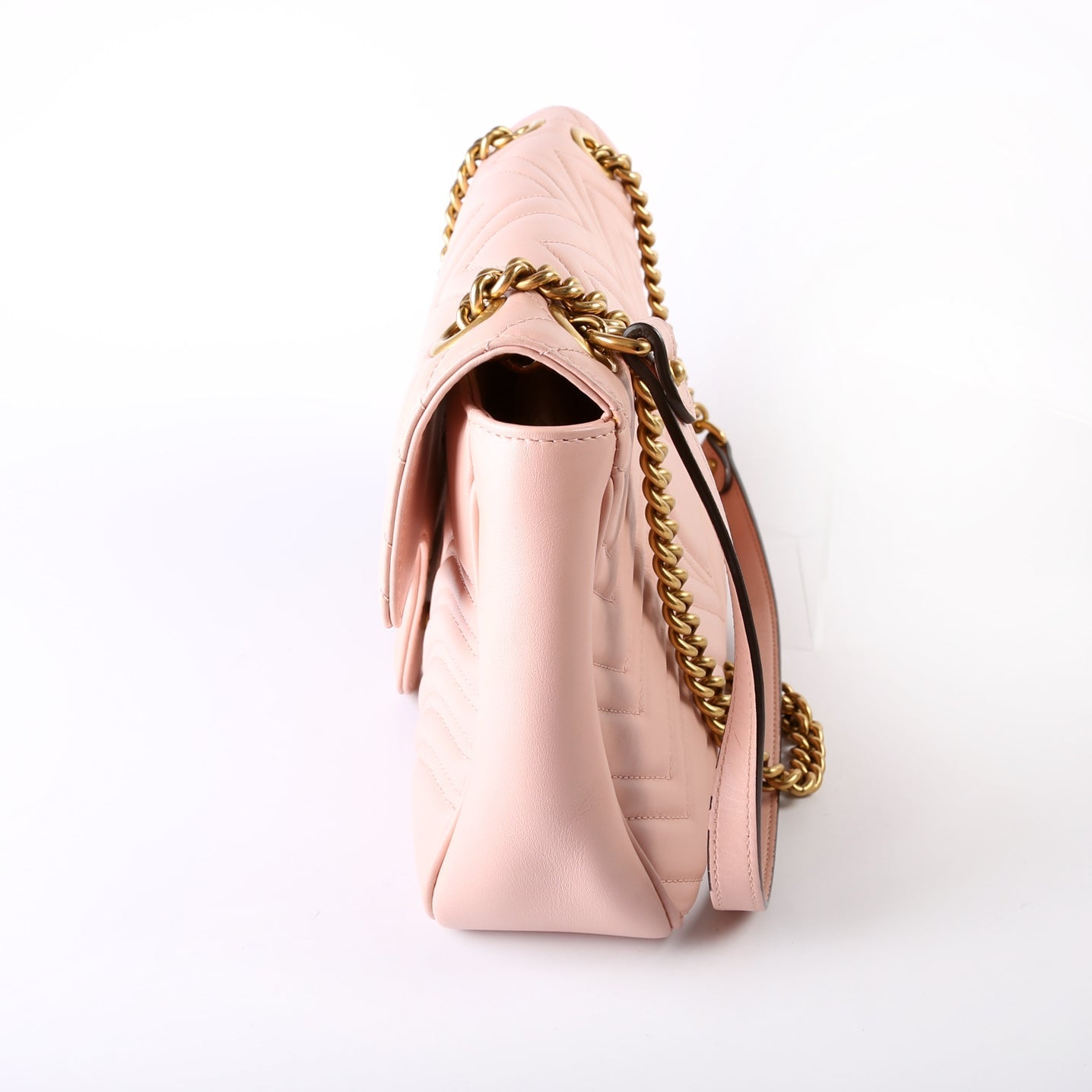 Gucci Marmont Leather Shoulder Medium Pink