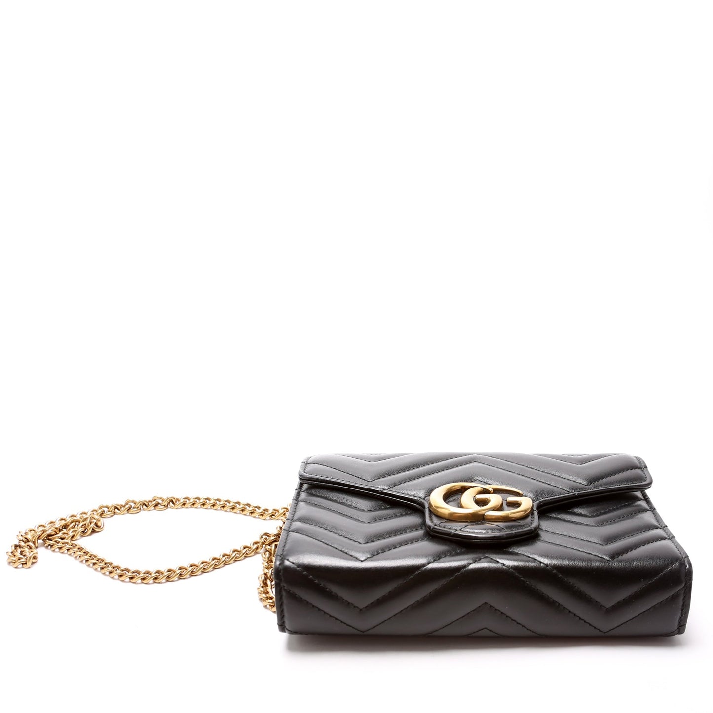 Gucci Marmont Chain Wallet Black
