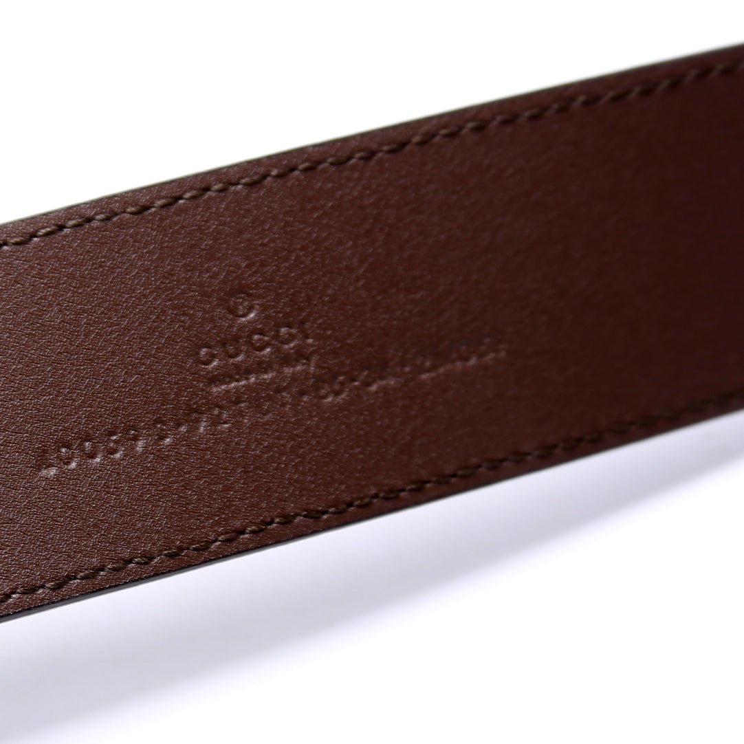 Gucci Marmont GG Supreme Belt Size / Brown