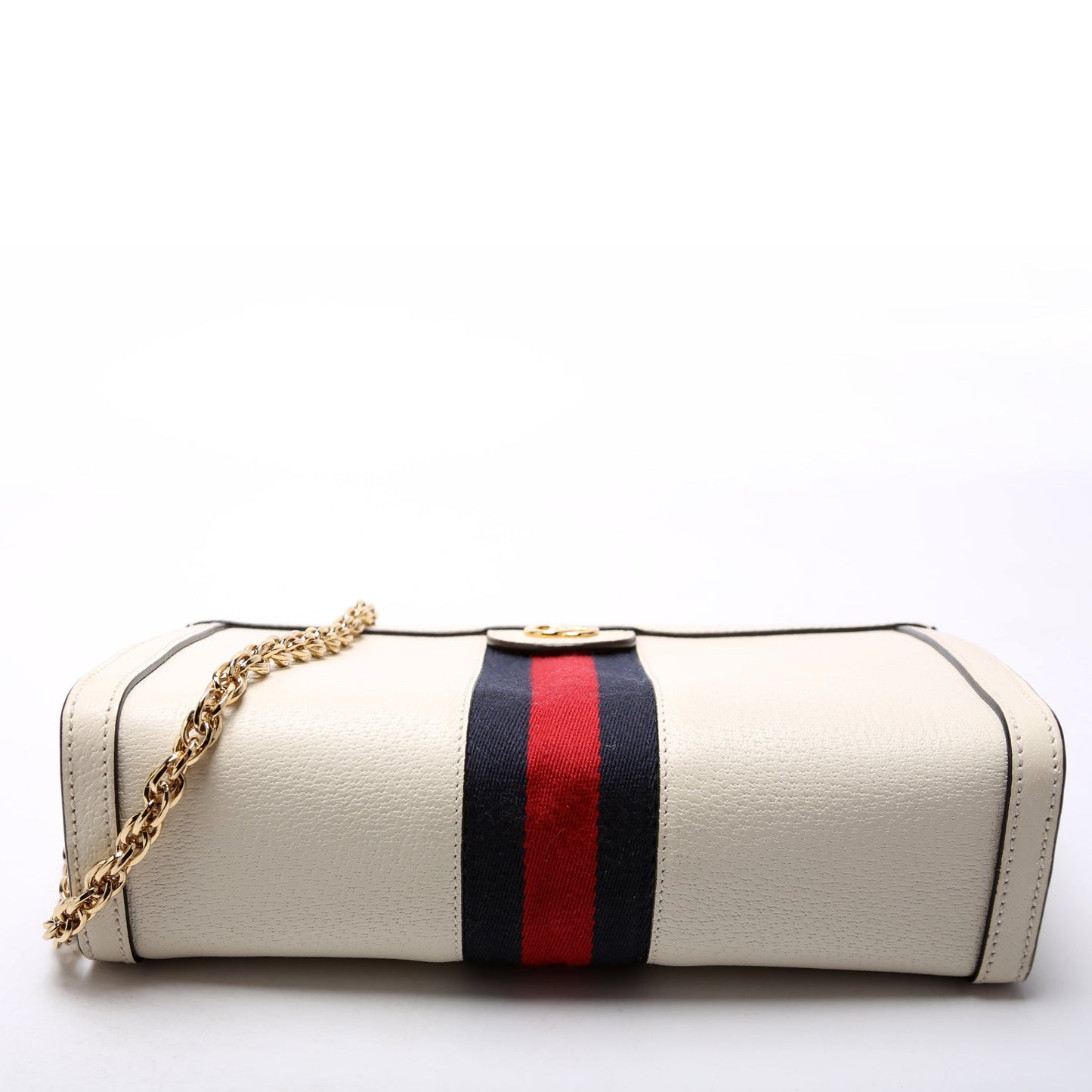 Gucci Ophidia Leather Shoulder Small Cream