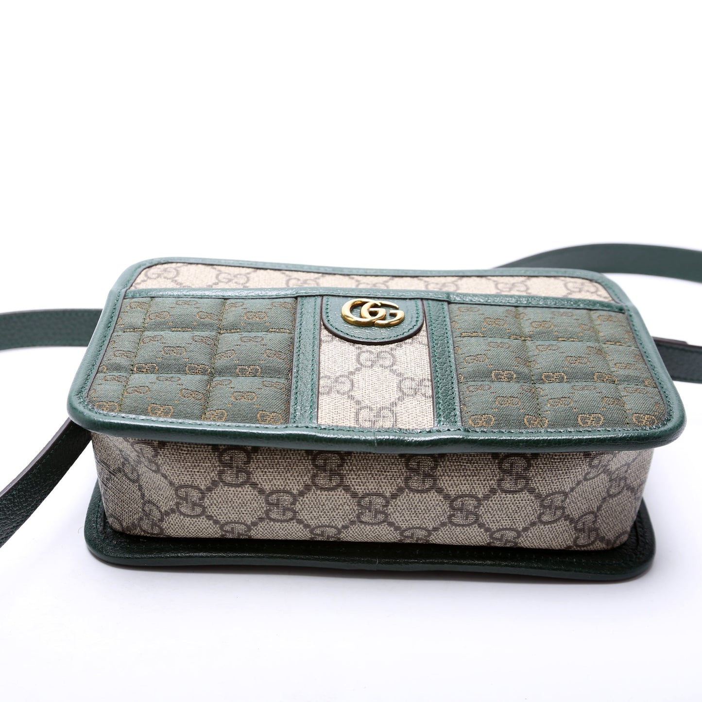 Gucci GG Supreme Canvas Mini Shoulder Bag Green