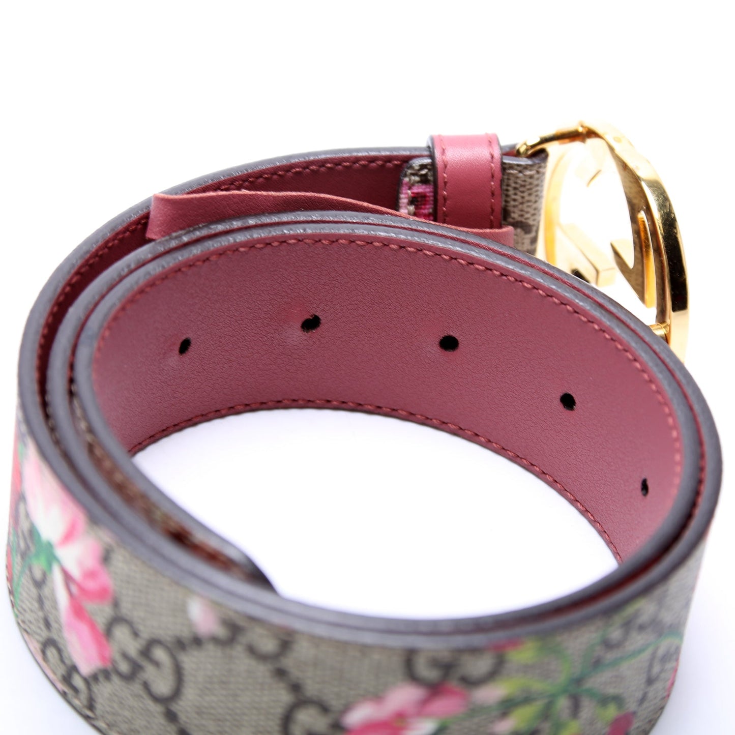 Gucci Interlocking GG Blooms Belt Size / Beige/Mauve