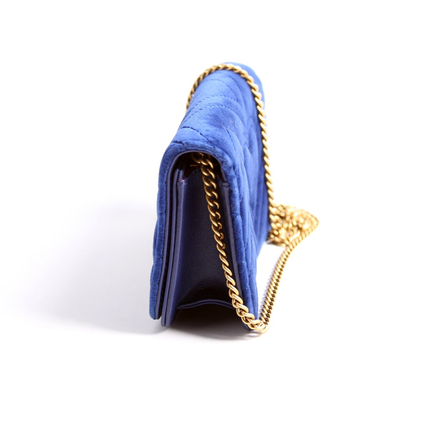 Gucci GG Marmont Velvet Mini Bag Blue