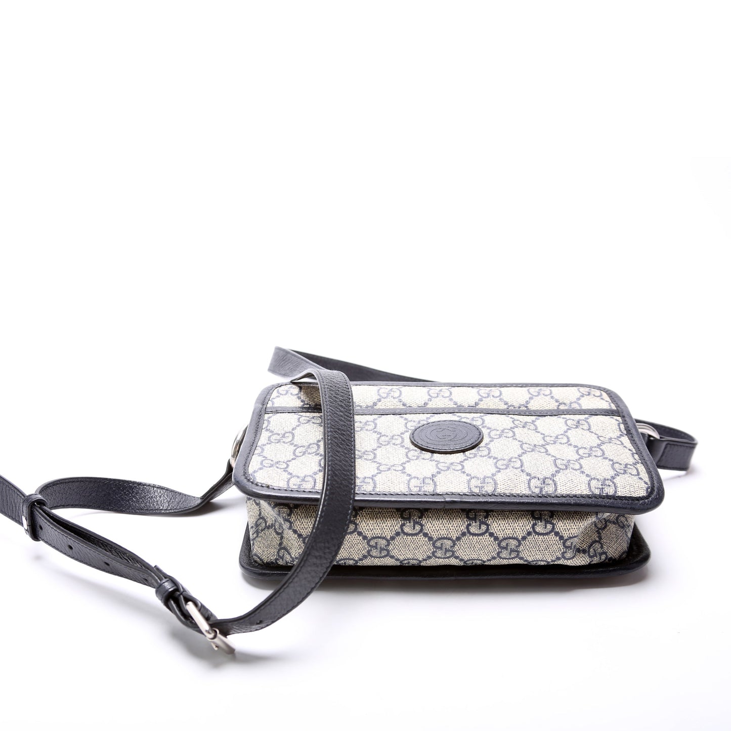 Gucci GG Supreme Interlocking Mini Bag Blue