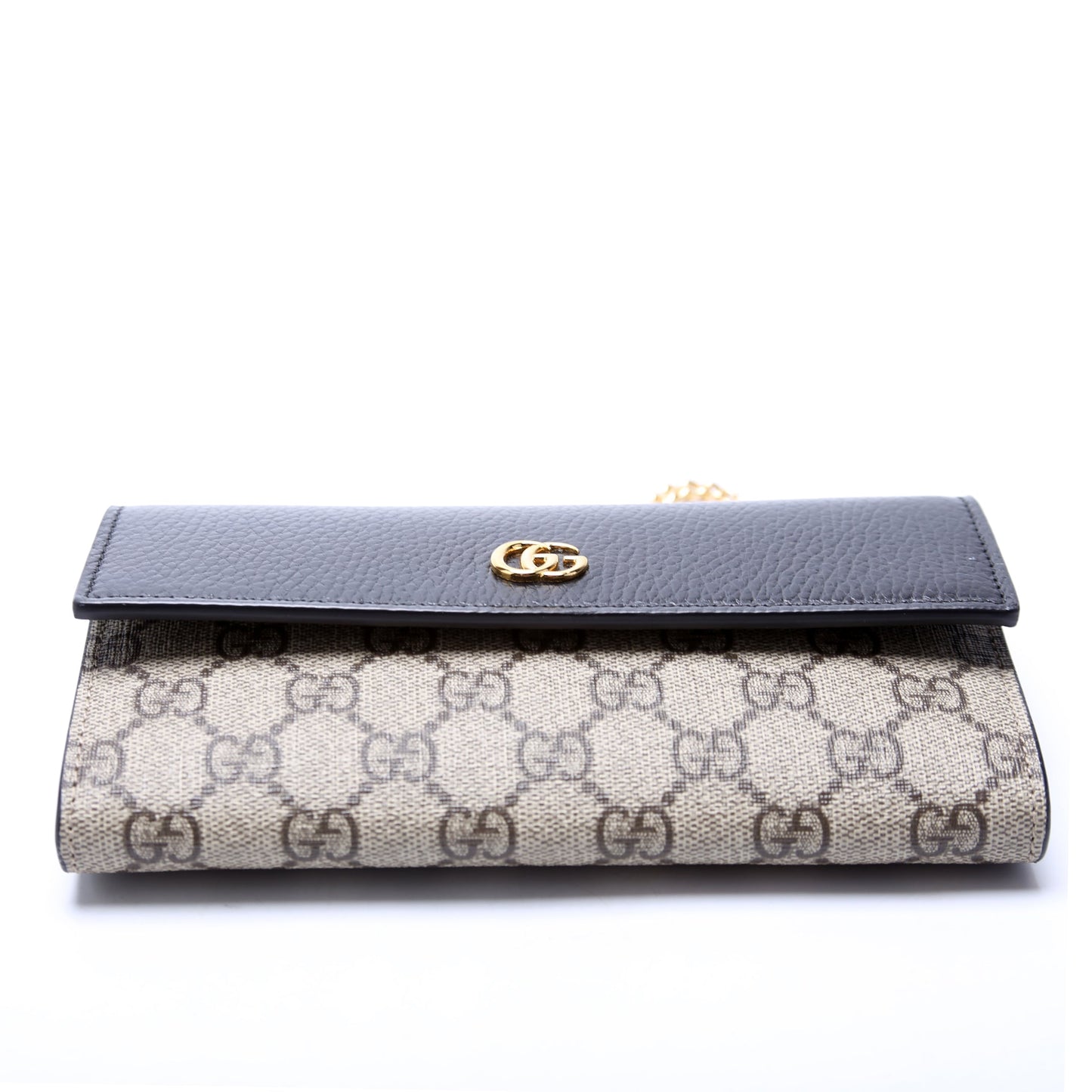 Gucci 546585 GG Marmont Chain Wallet Black Bag