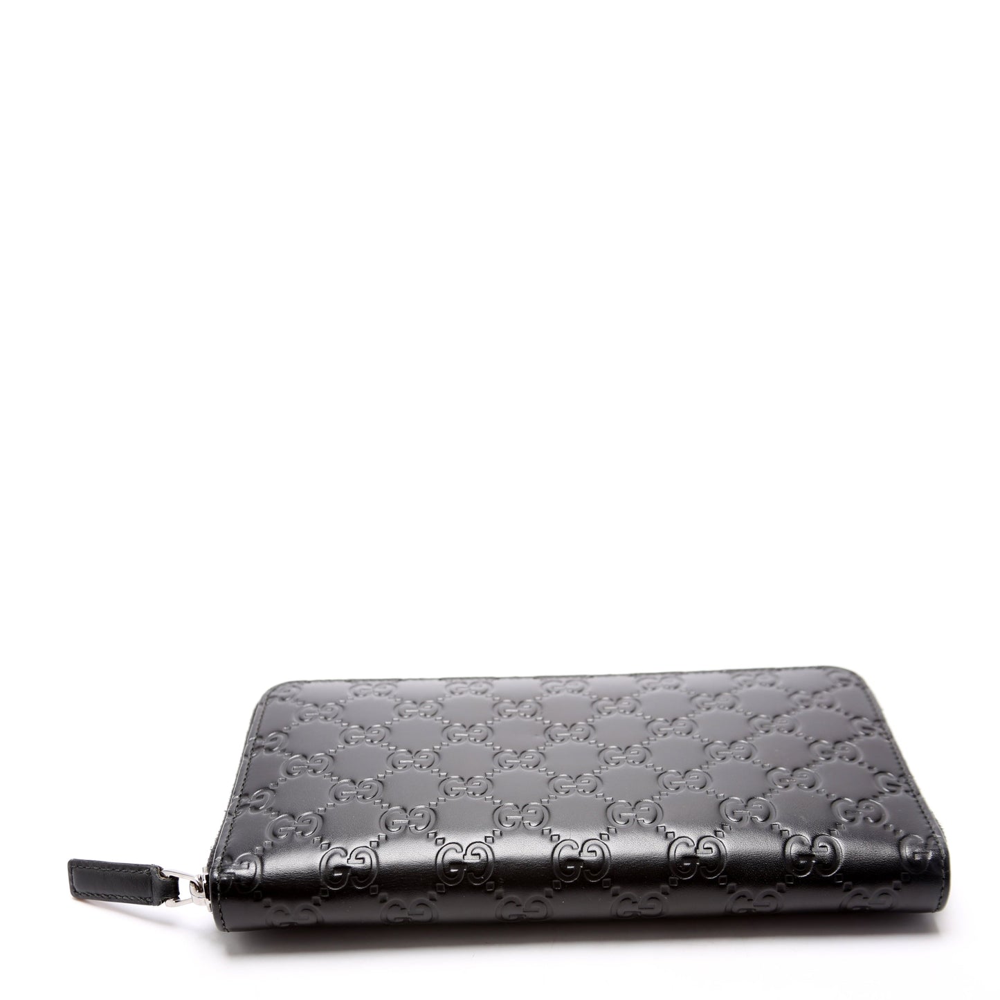 Gucci Guccissima Zip Around Organizer Black