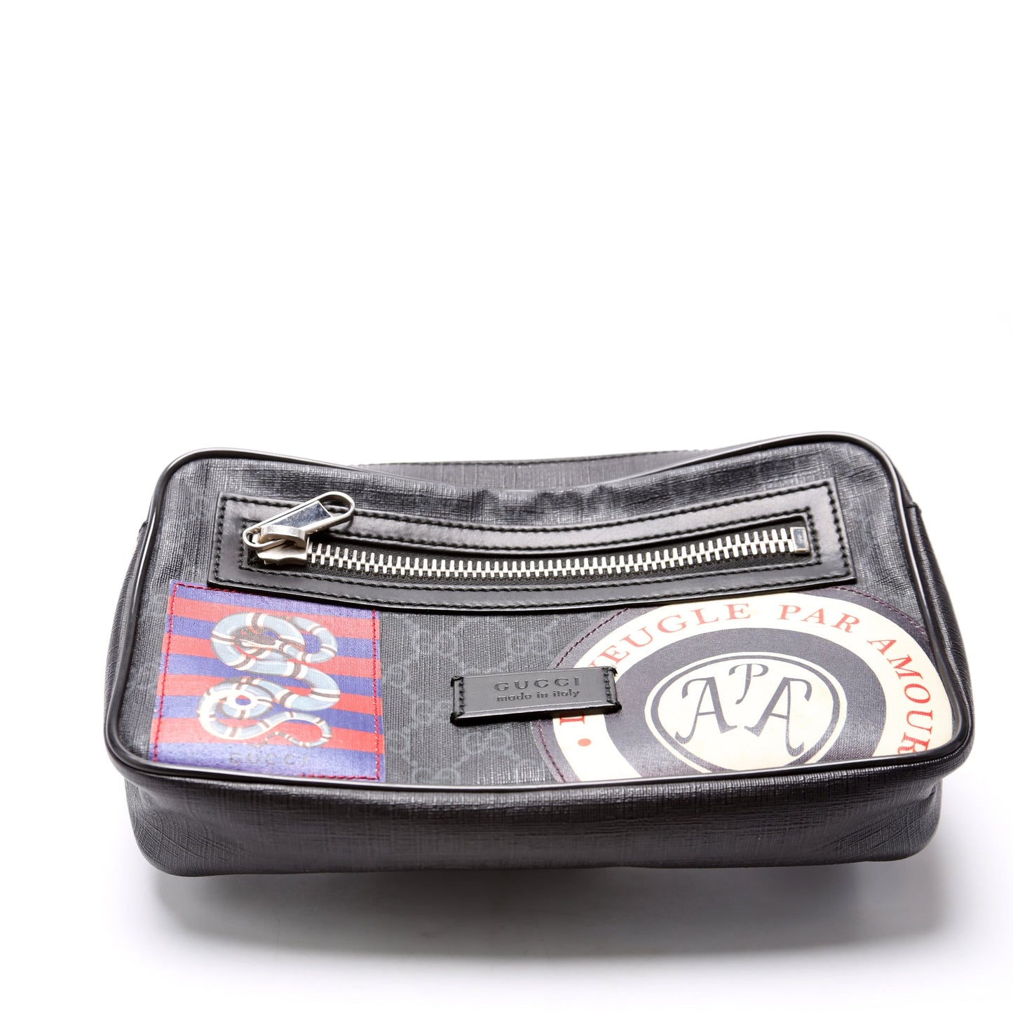 Gucci Soft GG Supreme Night Courrier Belt Bag Black