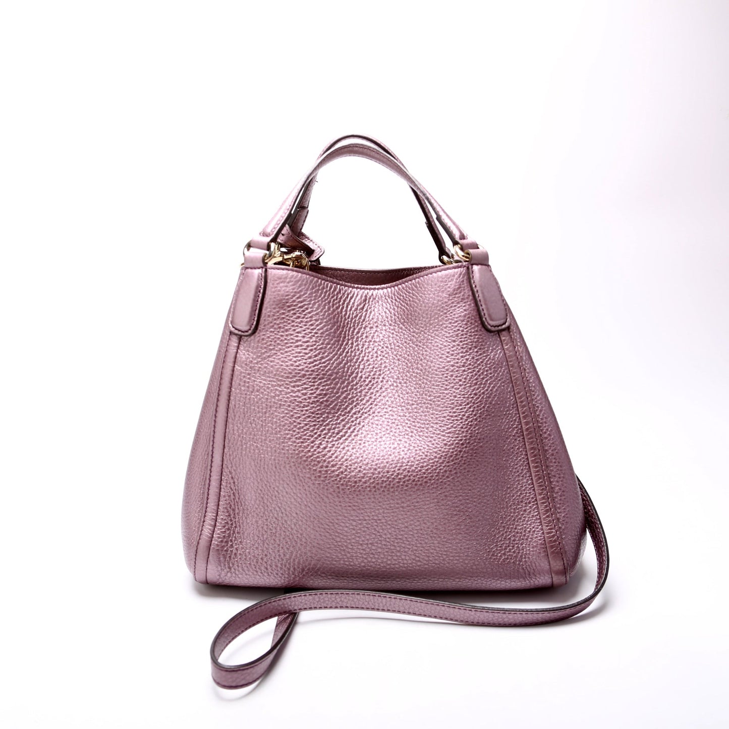 Gucci Soho Leather Shoulder Bag Purple