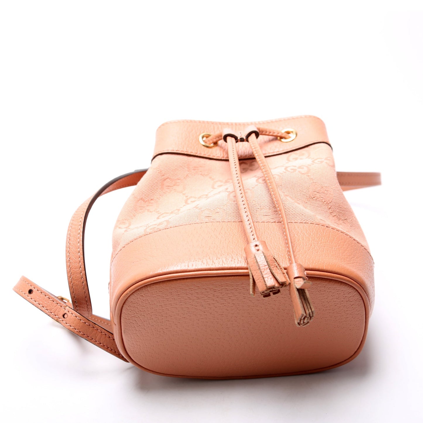 Gucci GG Canvas Ophidia Mini Bucket Pink