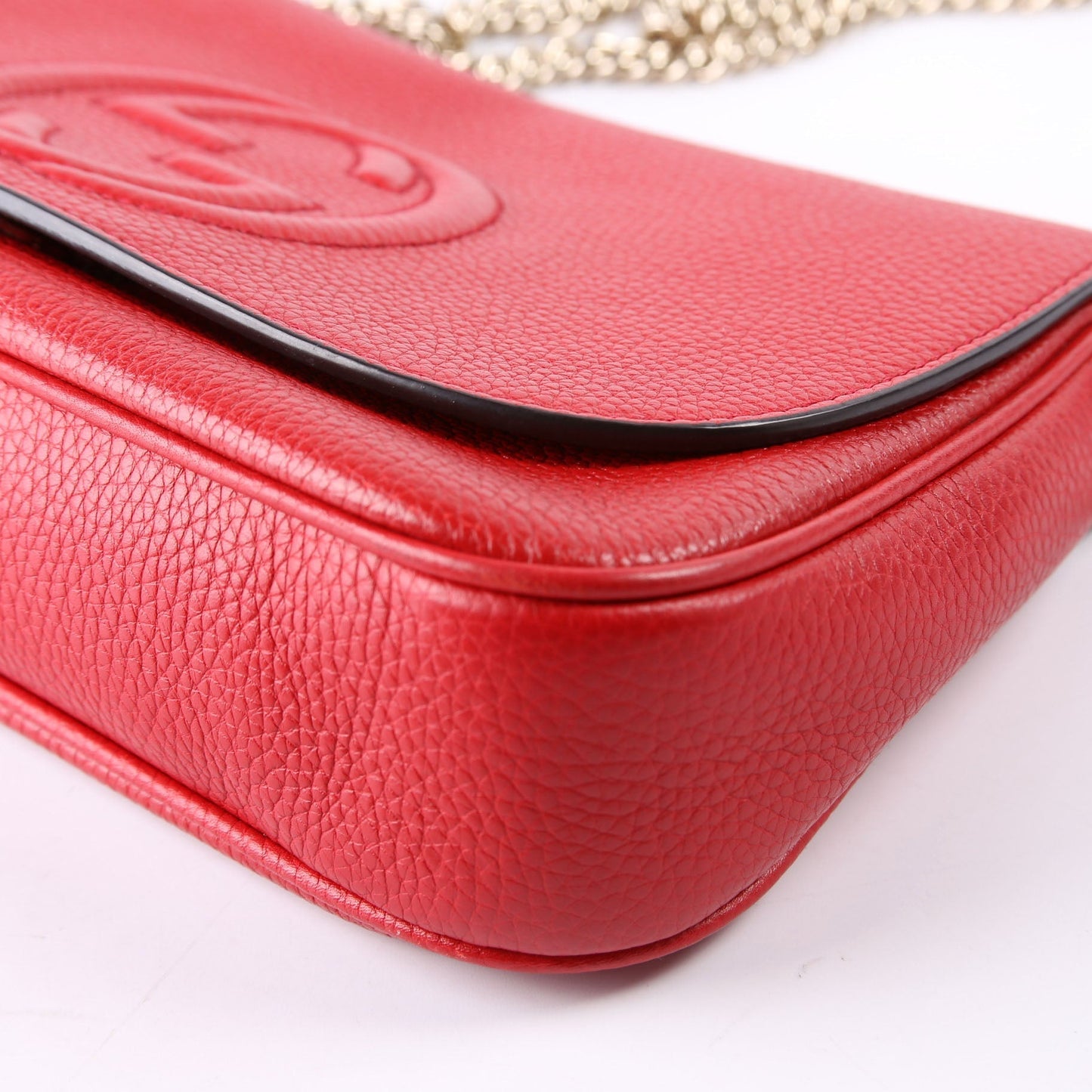 Gucci Soho Chain Tassel Flap Red