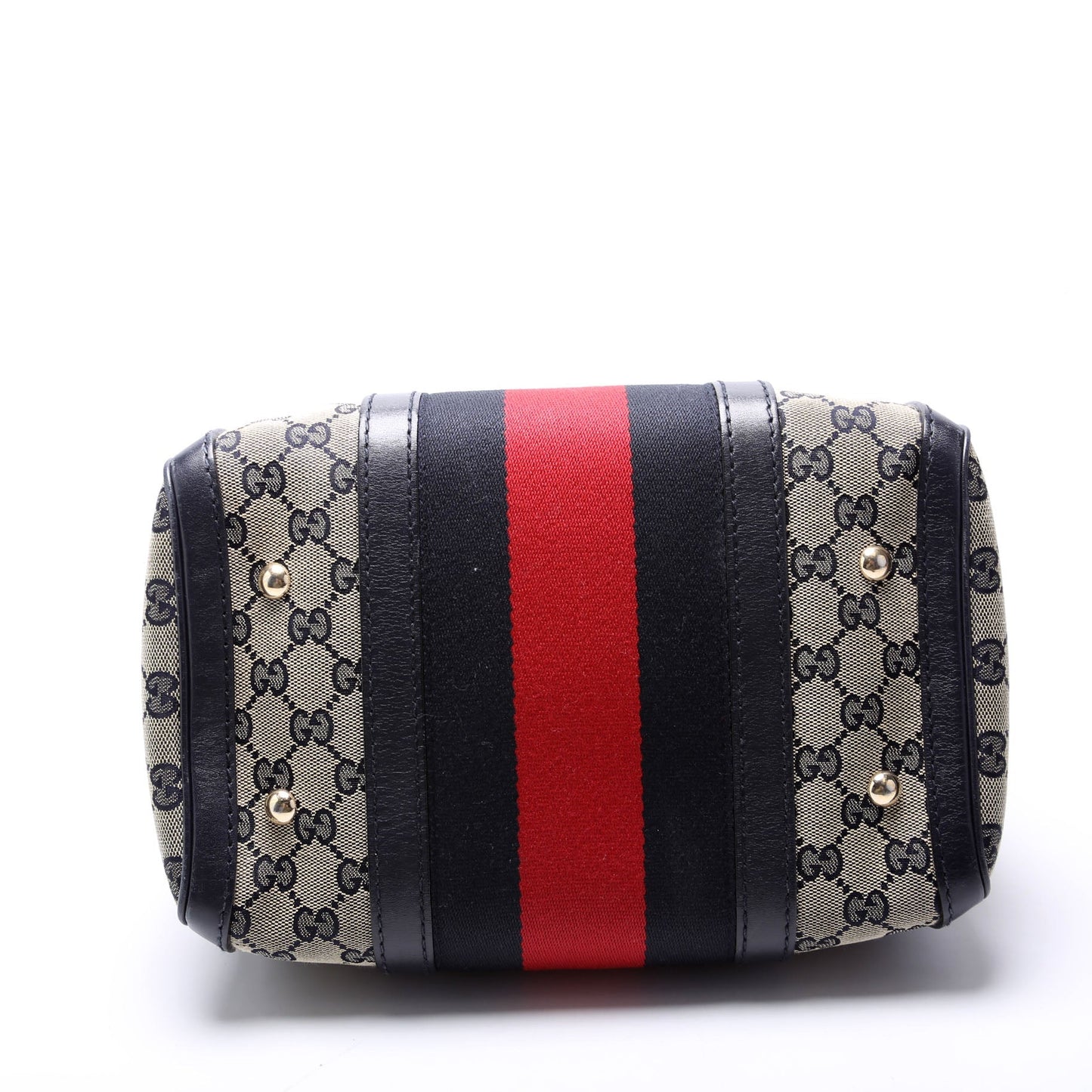 Gucci GG Canvas Small Boston Navy