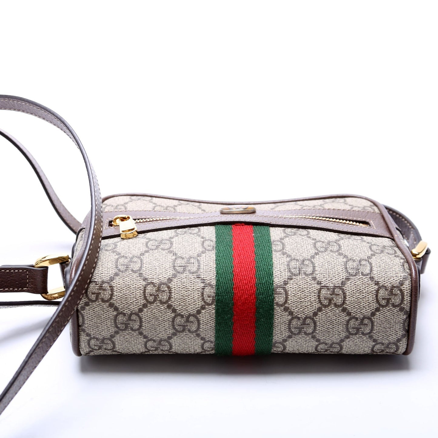 Gucci Ophidia Small Shoulder Bag Brown