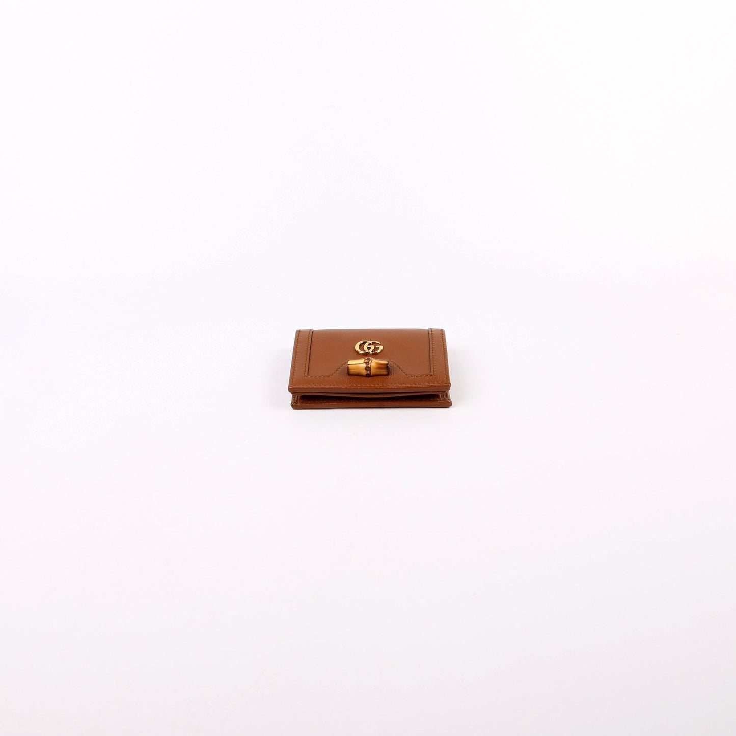 Gucci Diana Card Case Wallet Brown