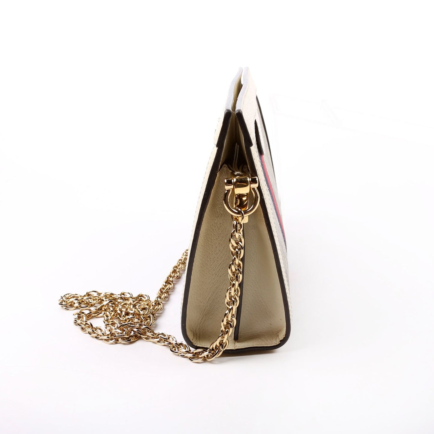 Gucci GG Supreme Ophidia Small Chain White