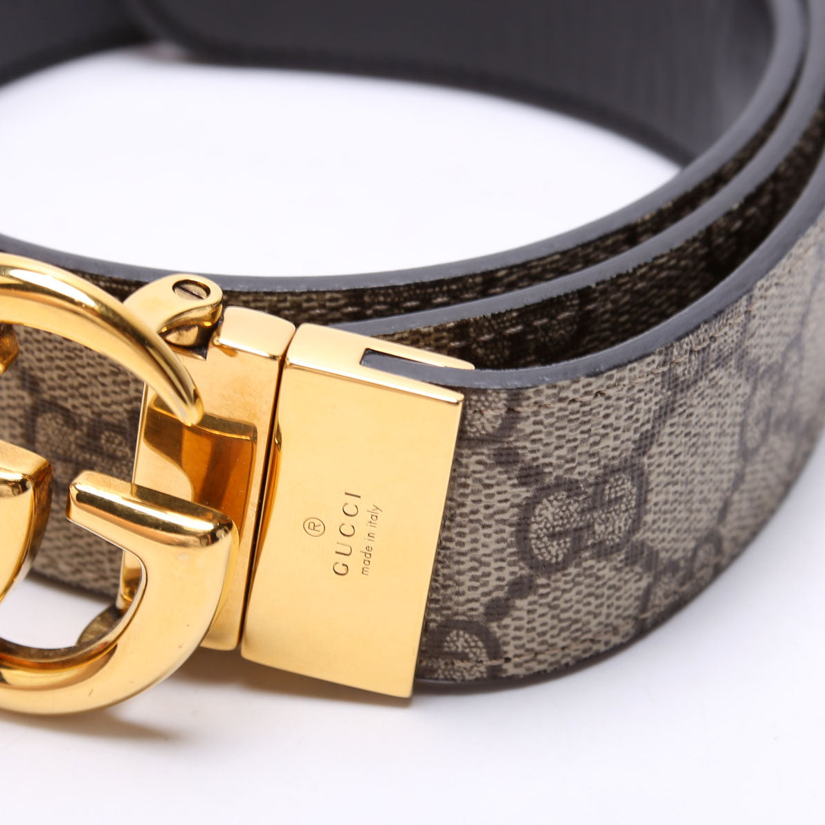 Gucci GG Marmont Reversible Supreme/Leather Belt Size / Brown