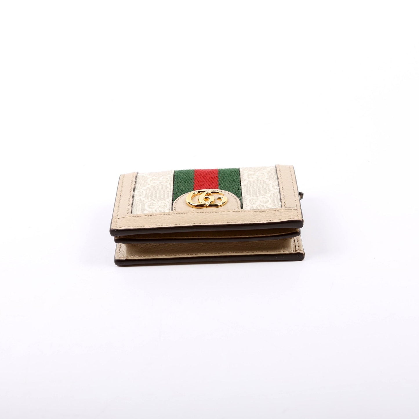 Gucci Ophidia GG Card Case Wallet Beige
