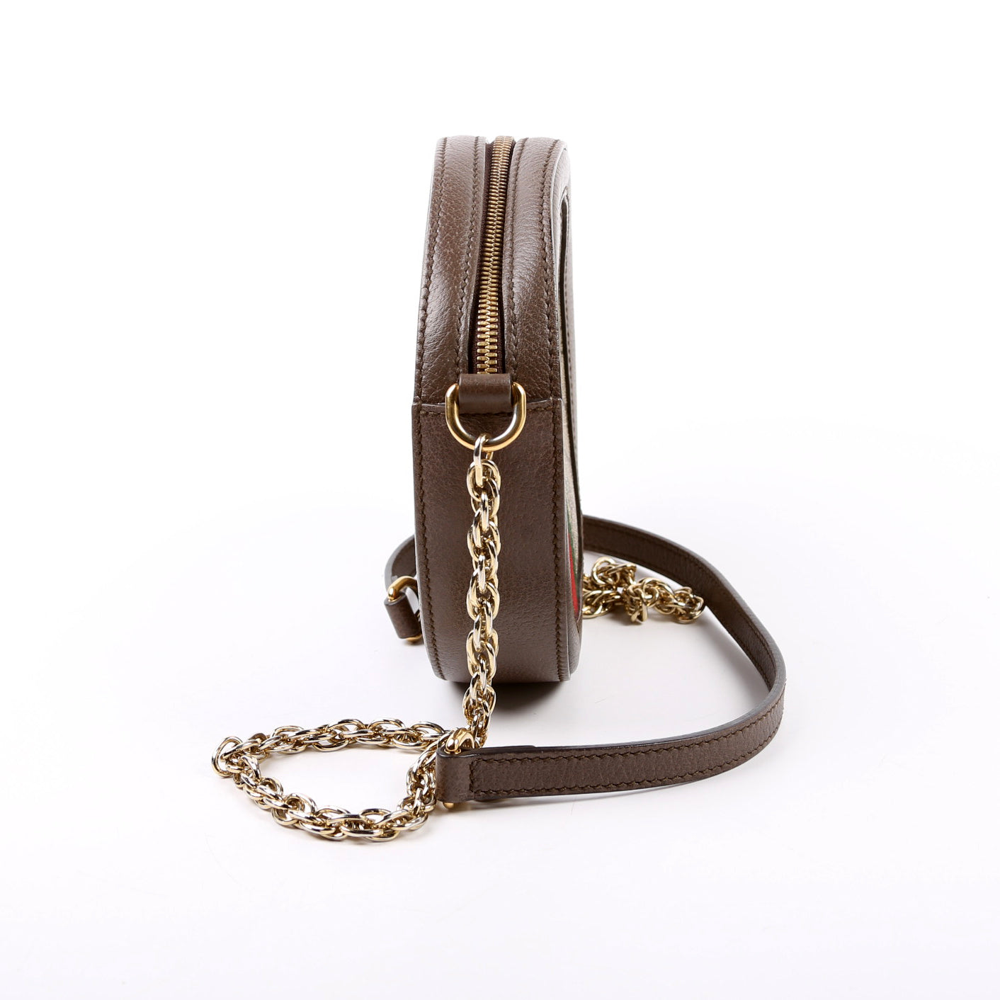Gucci Ophidia GG Supreme Round Small Crossbody
