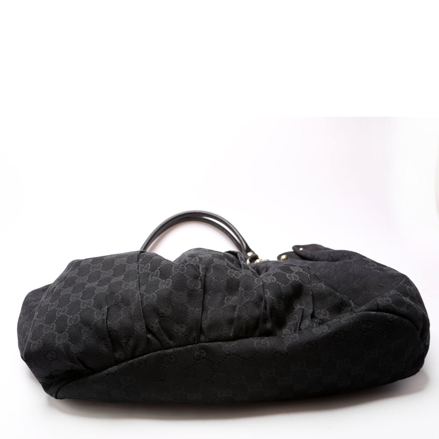 Gucci GG Canvas Studded Pelham Tote Large Black