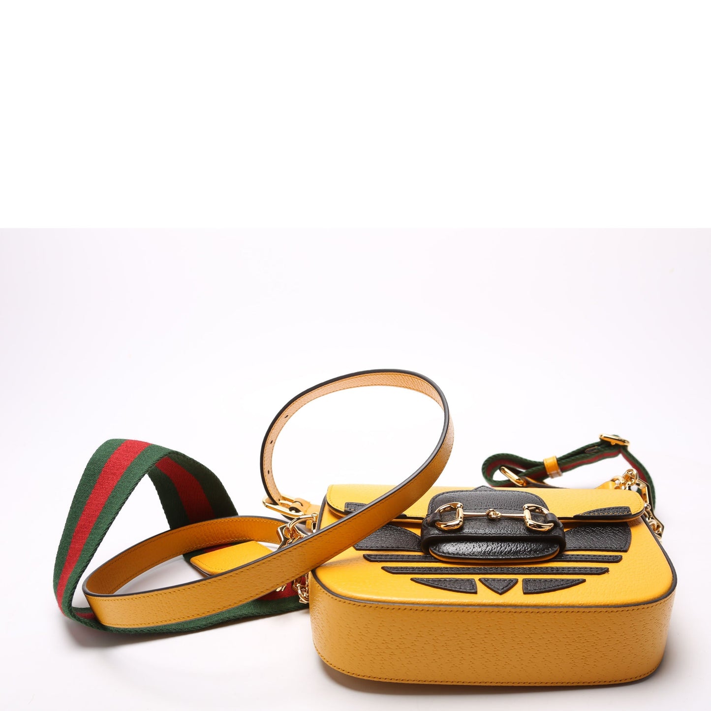 Gucci Gucci Adidas Horsebit Mini Bag Yellow