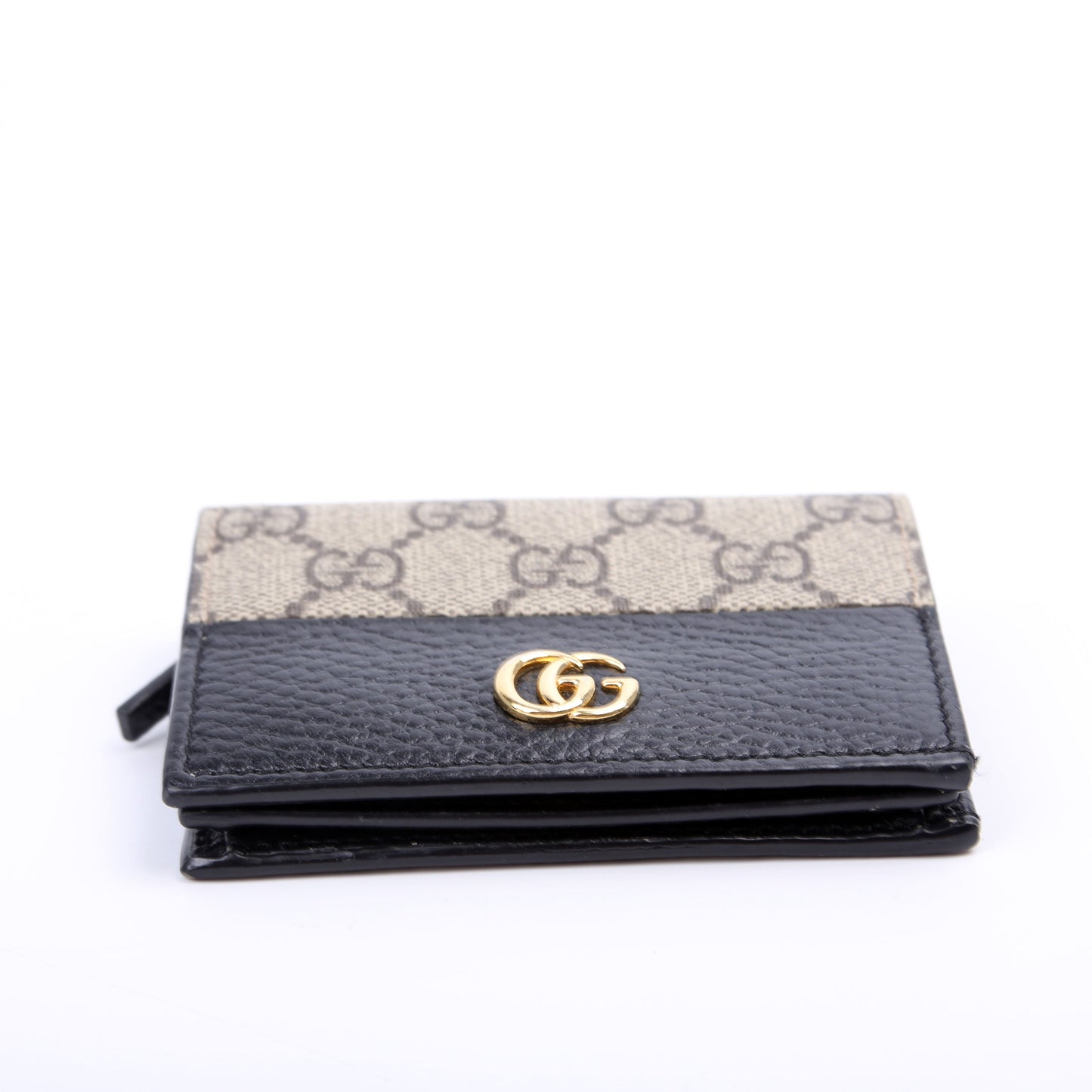 Gucci GG Supreme Marmont Card Case Black